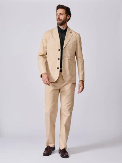 Aubin Mareham Patch Pocket Blazer In Neutral