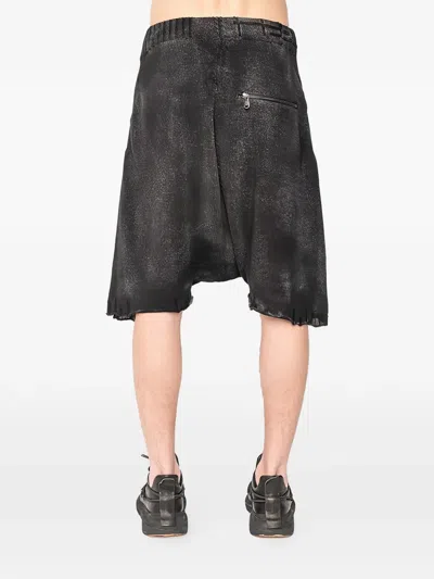 Md75 Knitted Drawstring Shorts In Black