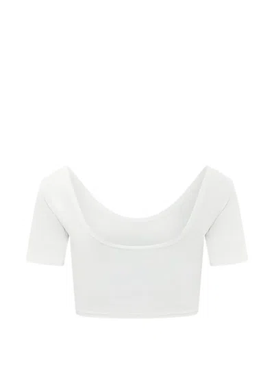 Fiorucci Logo-print Cropped T-shirt In White