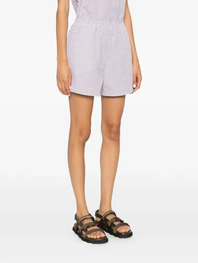 Apc A. P.c. Checked Shorts In White