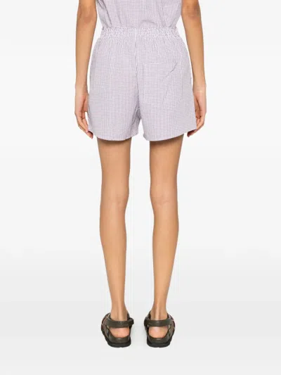 Apc A. P.c. Checked Shorts In White