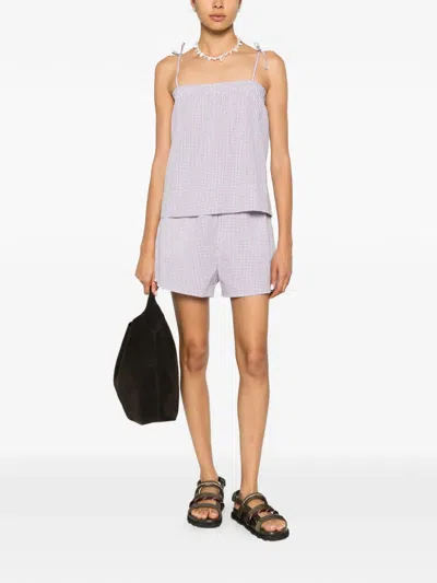 A.p.c. A. P.c. Checked Top In Blue