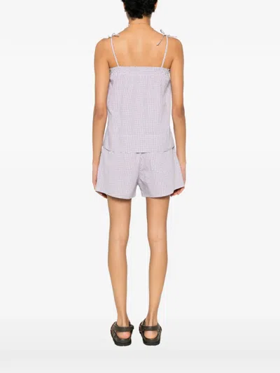 A.p.c. A. P.c. Checked Top In Blue