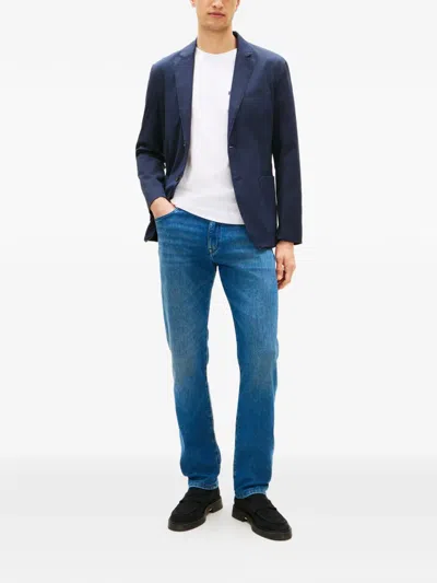 Tommy Hilfiger Stretch Straight Jean In Blue
