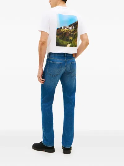 Tommy Hilfiger Stretch Straight Jean In Blue