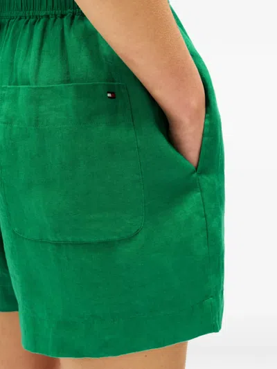 Tommy Hilfiger Drawstring Elasticated Shorts In Green