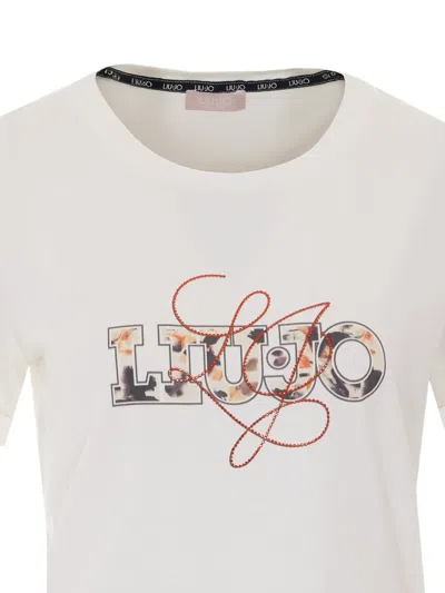 Liu •jo Logo-print T-shirt In White
