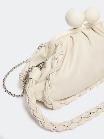 Weekend Max Mara Medium-sized Pasticcino Nappa Leather Shoulder Bag In White