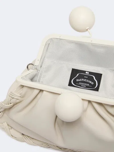 Weekend Max Mara Medium-sized Pasticcino Nappa Leather Shoulder Bag In White