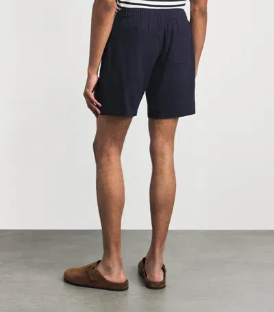 Paige Elijah Elasticated-waistband Shorts In Blue
