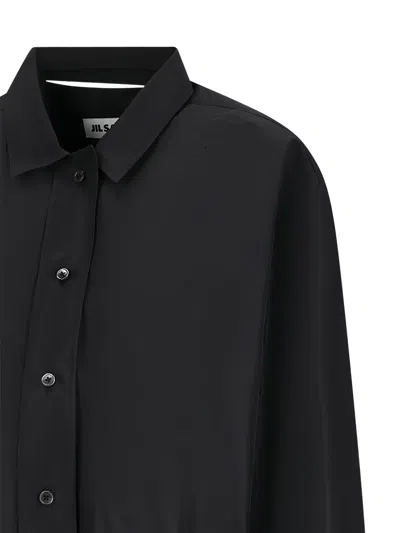 Jil Sander Elasticated-hem Jacket In Black