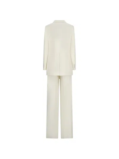 Tagliatore Double-breasted Peak-lapel Blazer In White