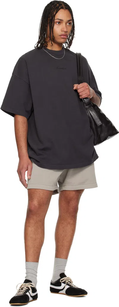 Essentials Gray Training Classic Sweat Shorts In Multi