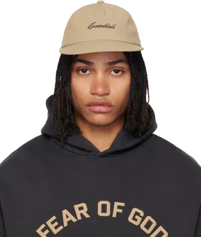 Essentials Logo-embroidered Baseball Cap In Neutral