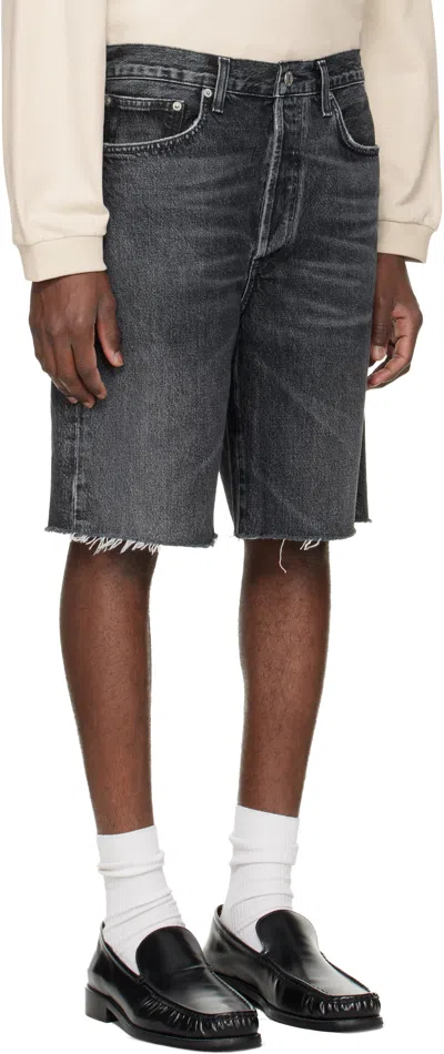 Agolde Anson Short In Black