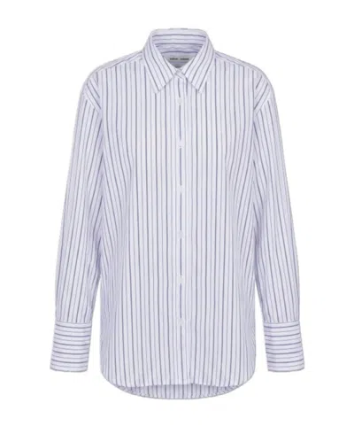 Samsoe & Samsoe Striped Button-down Shirt In Multi