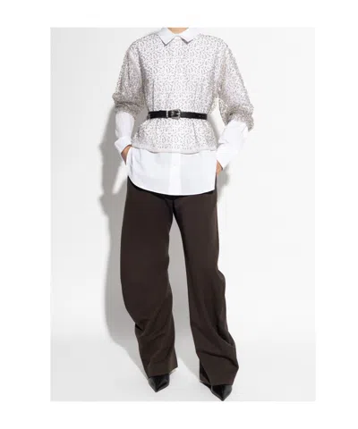Samsoe & Samsoe Samally Beaded-detail Top In White