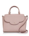Kate Spade Leewood Place Makayla Leather Tote Bag, Neutral Pattern In Pink Granite/gold