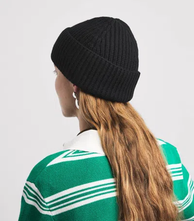 Maje Wool-cashmere Clover Beanie In Pattern