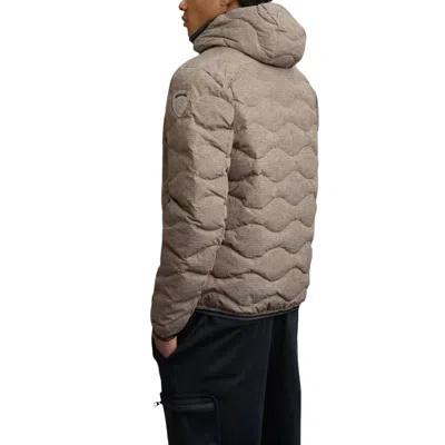 Blauer Brown Polyester Coat In Black