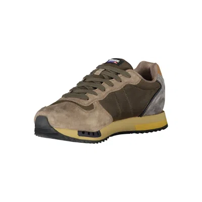 Blauer Green Leather Men Sneaker In Orange