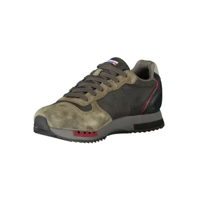 Blauer Black Leather Men Sneaker In Multi