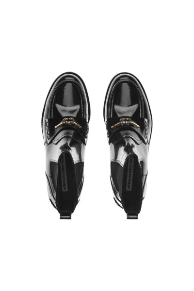 Alexander Wang Black Carter Ankle Boots In Black