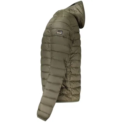 Cavalli Class Hooded Quilted Jacket In Green
