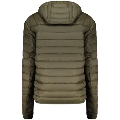 Cavalli Class Quilted Hooded Jacket In Green