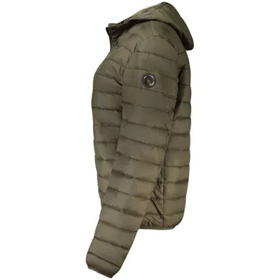 Cavalli Class Quilted Hooded Jacket In Green