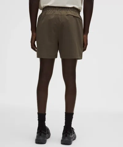 Lululemon Abc Wovenair Pull-on Short 5" In Green