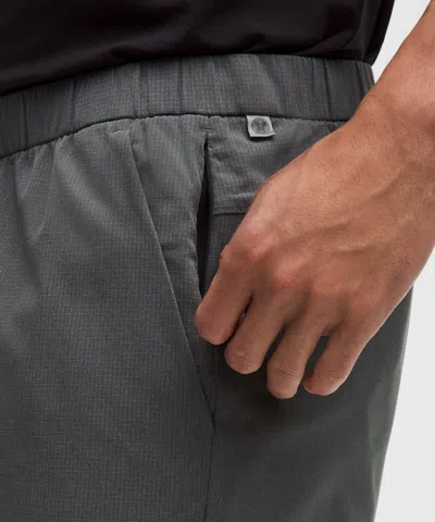Lululemon Abc Wovenair Pull-on Short 5" In Gray