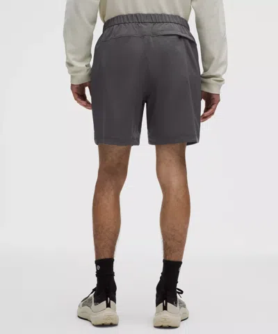 Lululemon Abc Wovenair Pull-on Short 7" In Gray