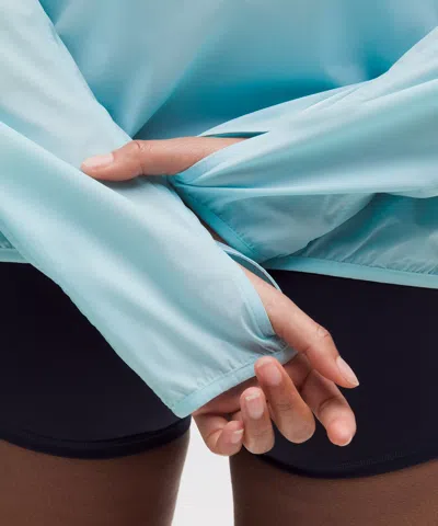Lululemon Breathable Lightweight Training Jacket In Blue