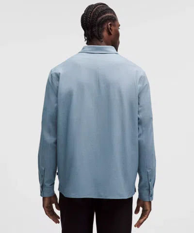 Lululemon Brushed Woven Overshirt In Blue