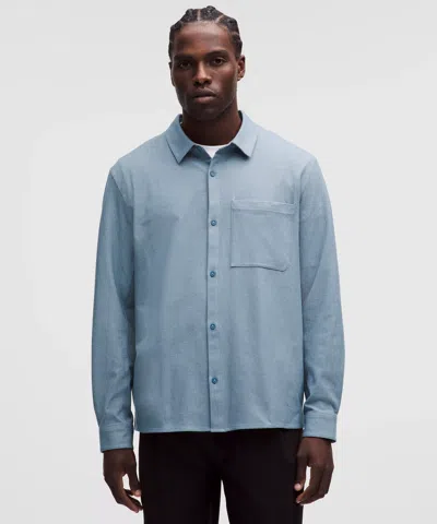 Lululemon Brushed Woven Overshirt In Blue