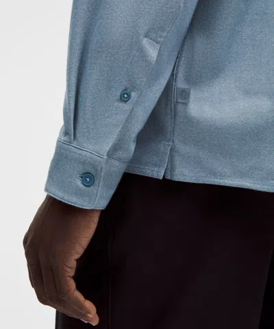 Lululemon Brushed Woven Overshirt In Blue