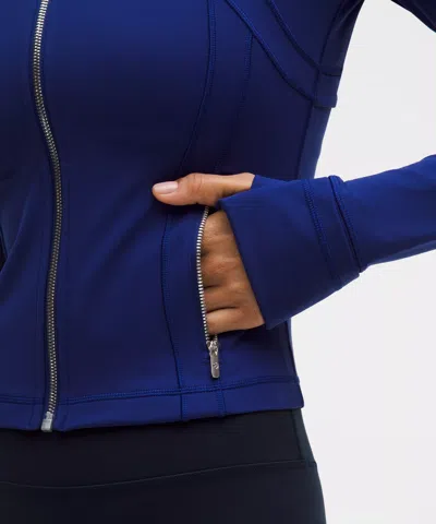 Lululemon Define Cropped Jacket In Blue