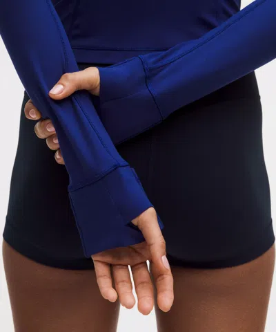 Lululemon Define Cropped Jacket In Blue