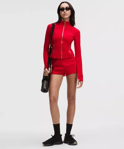 Lululemon Define Cropped Jacket In Red