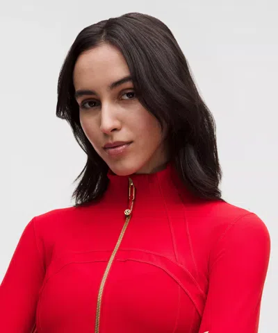Lululemon Define Cropped Jacket In Red