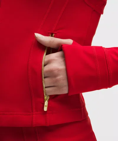 Lululemon Define Cropped Jacket In Red
