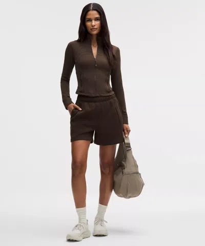Lululemon Define Cropped Jacket In Brown
