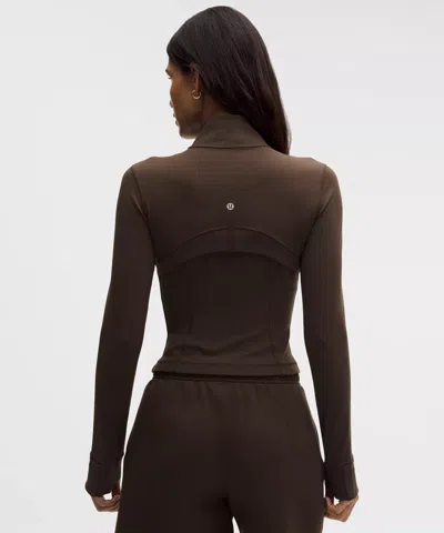 Lululemon Define Cropped Jacket In Brown