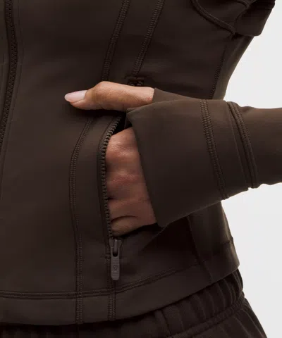 Lululemon Define Cropped Jacket In Brown