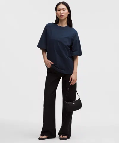 Lululemon Heavyweight Cotton Oversized T-shirt In True Navy In Blue
