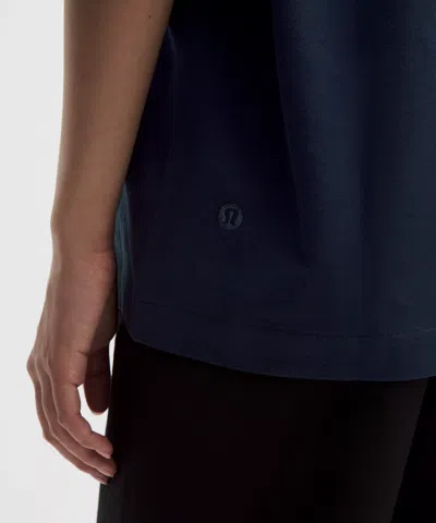 Lululemon Heavyweight Cotton Oversized T-shirt In True Navy In Blue