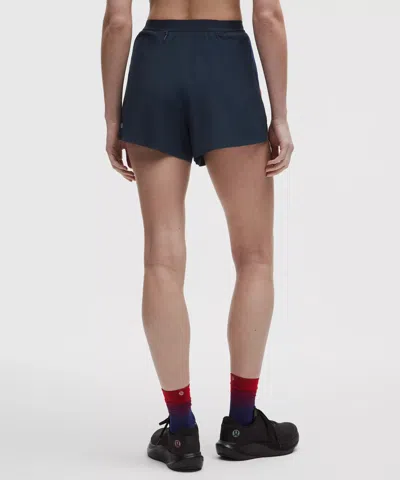 Lululemon High-rise Split Short 3" In Blue