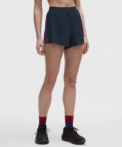 Lululemon High-rise Split Short 3" In Blue
