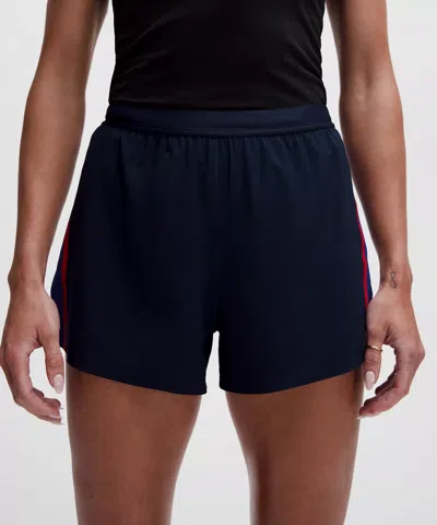 Lululemon High-rise Split Short 3" In Blue